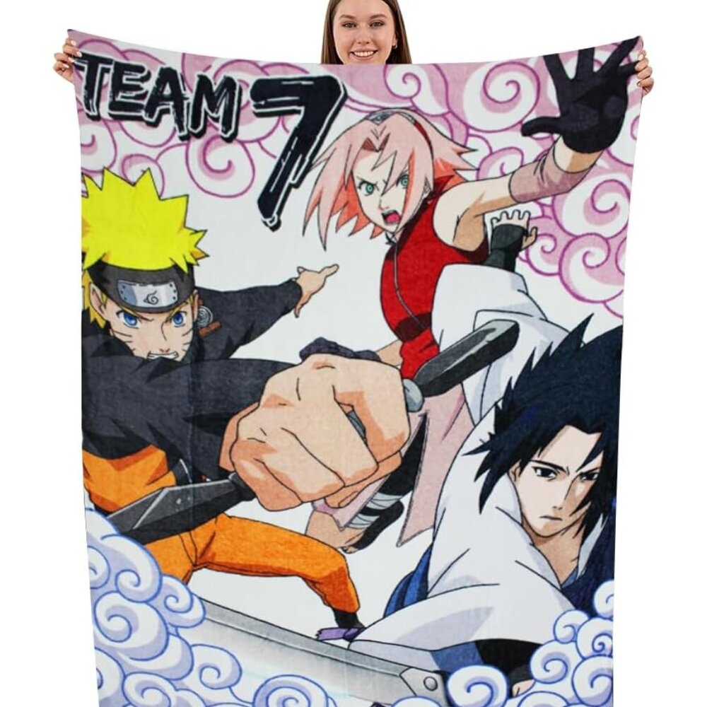 Naruto Shippuden Fleece Throw Blanket Team 7 45"x60"